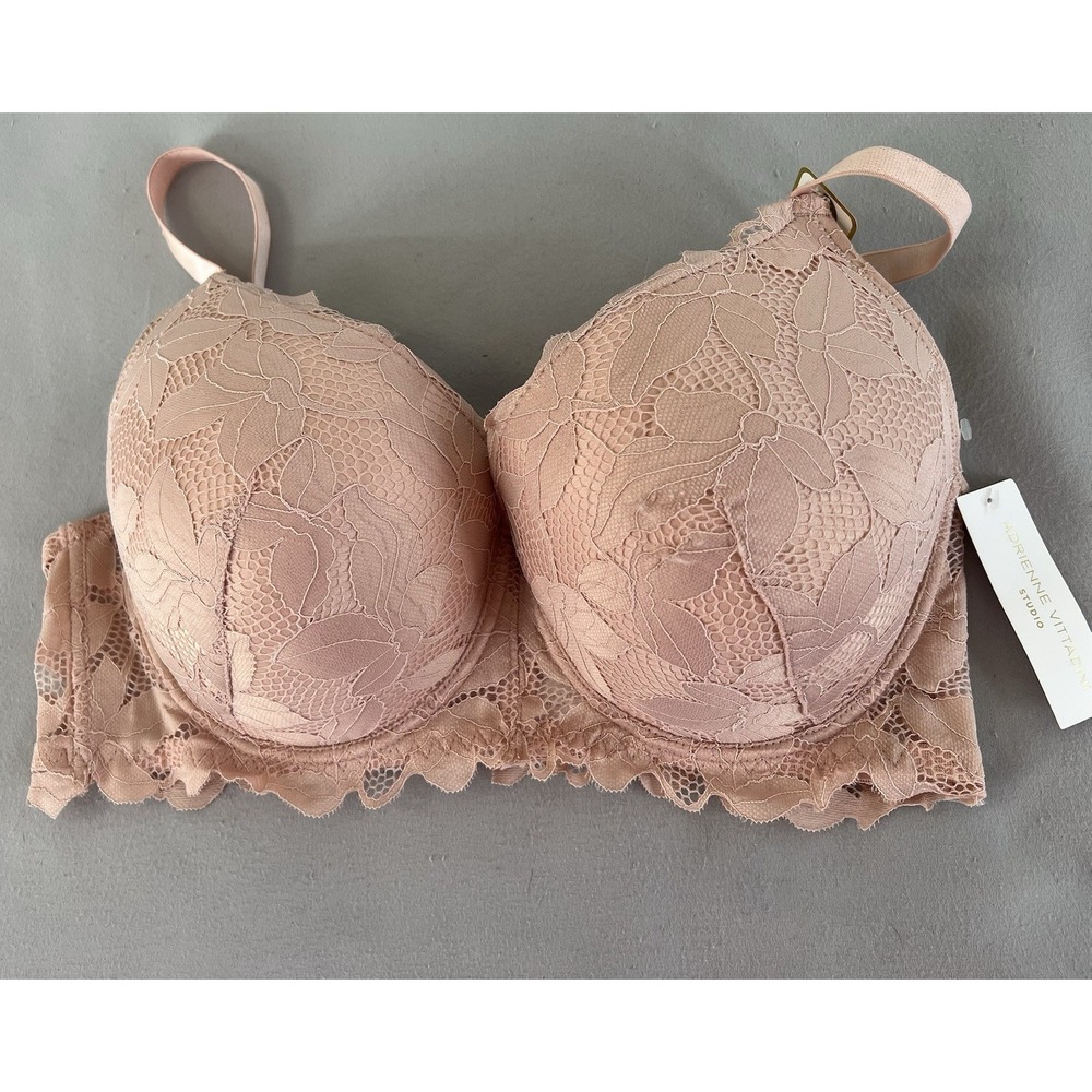 Adrienne Vittadini Bra‎ New Underwire Lace 40DD Pink Everyday.